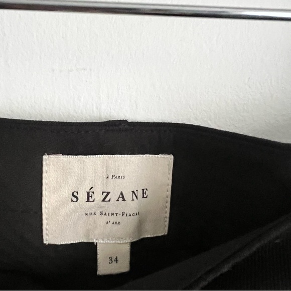 Sezane Black Giacomo Trousers - Picture 3 of 7